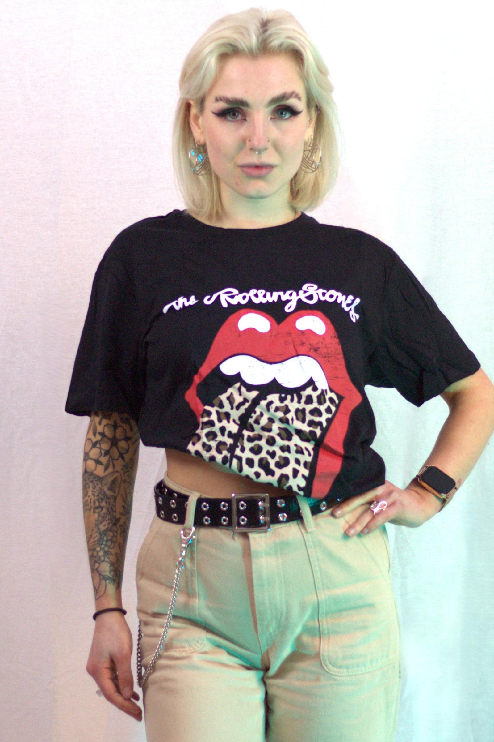 The Rolling Stones Leopard Print Tshirt