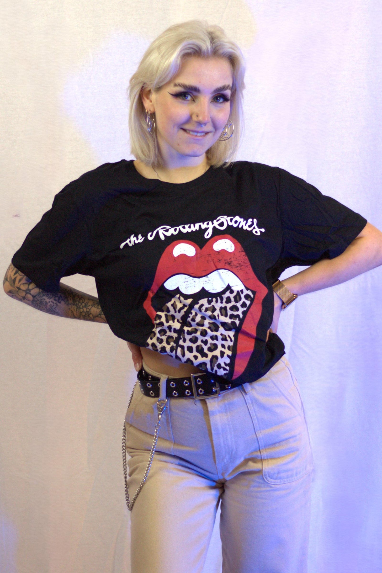 The Rolling Stones Leopard Print Tshirt