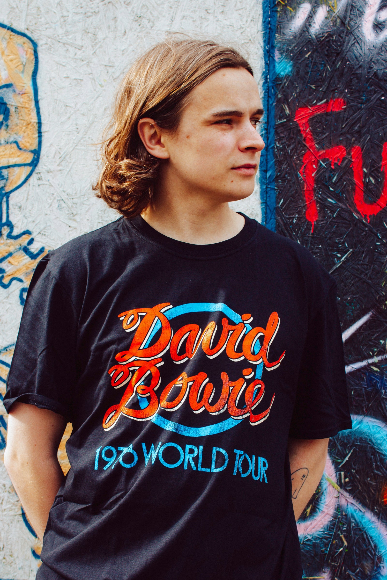 David Bowie 1978 World Tour Black Tshirt