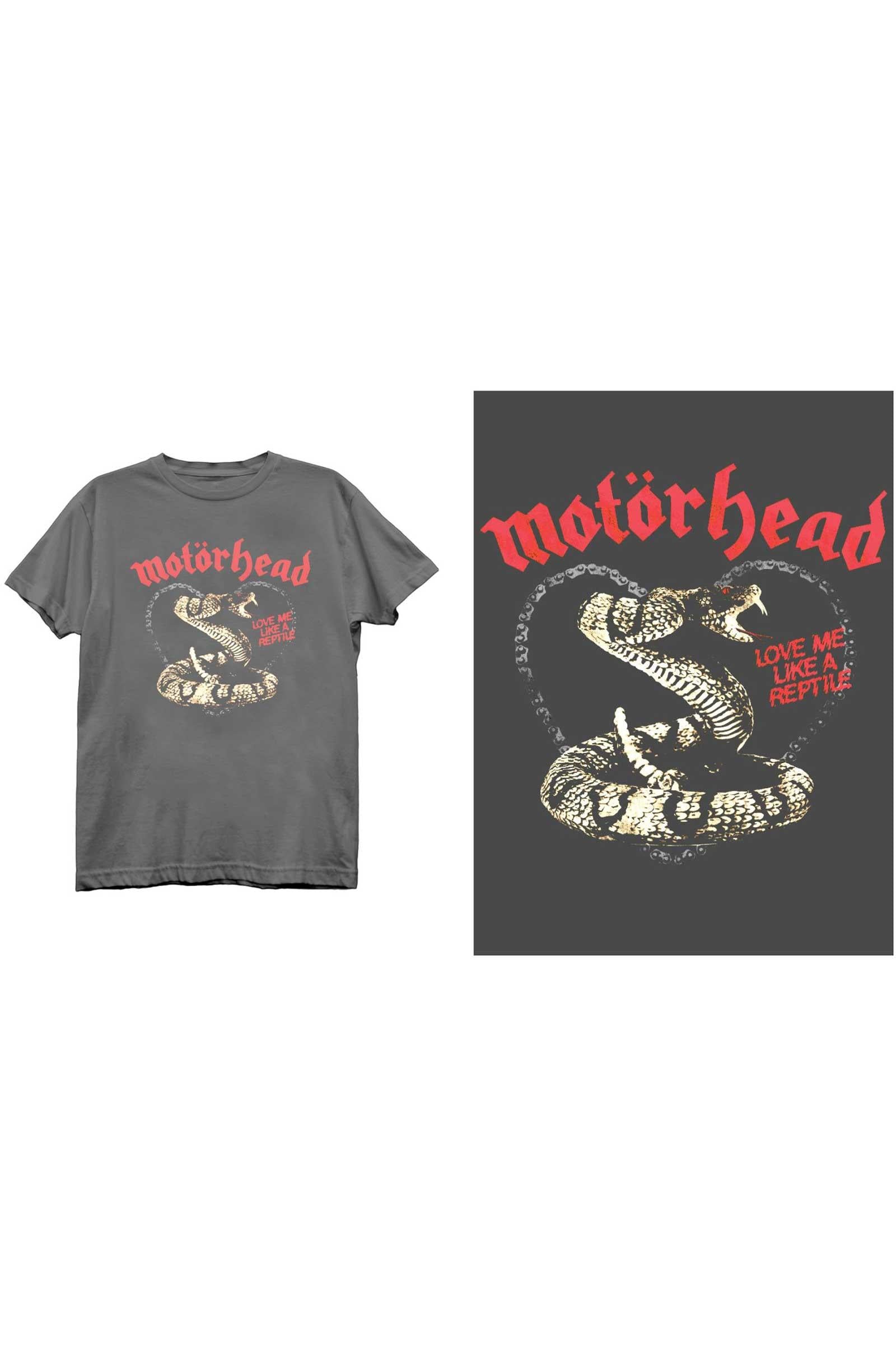Motorhead Love Me Like A Reptile Grey Tshirt