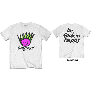 Yungblud Fookin Happy White Tshirt