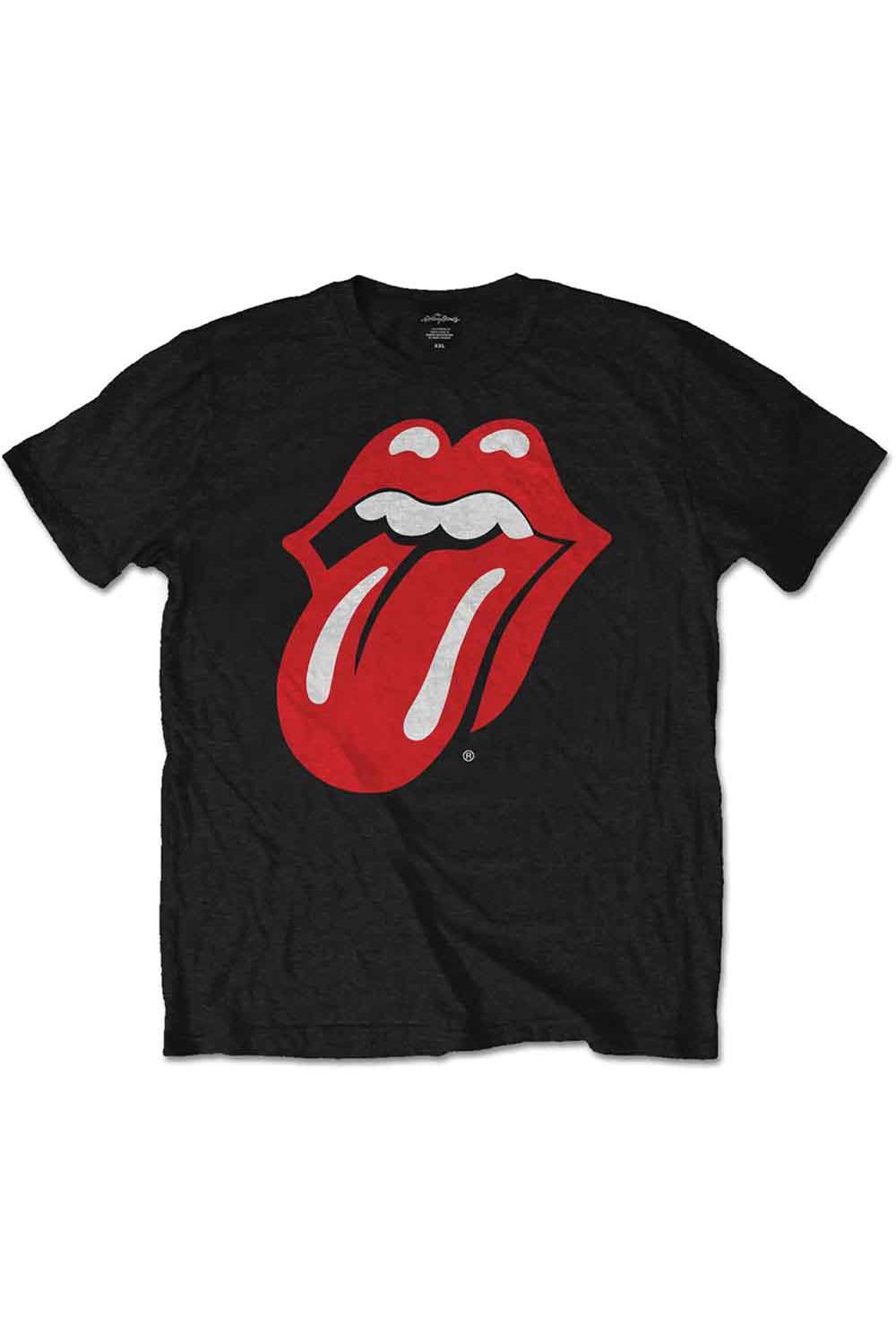 The Rolling Stones Classic Tongue Black Tshirt