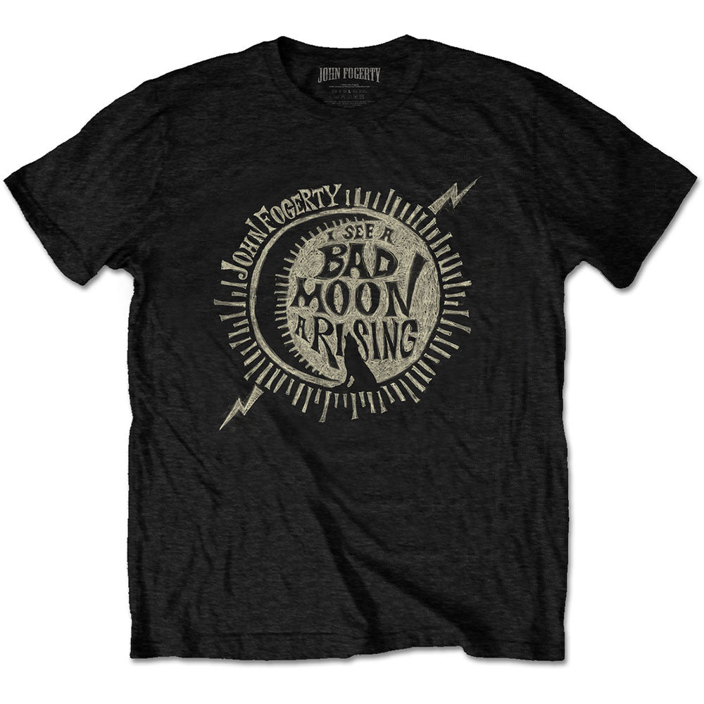 Creedence Clearwater Revival Bad Moon Rising Black Tshirt