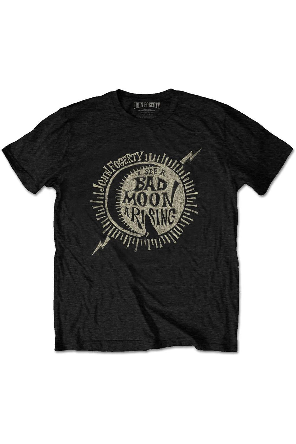 Creedence Clearwater Revival Bad Moon Rising Black Tshirt