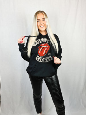 Rolling Stones '78 Tour Black Hoodie - Rebel Rebel Boutique
