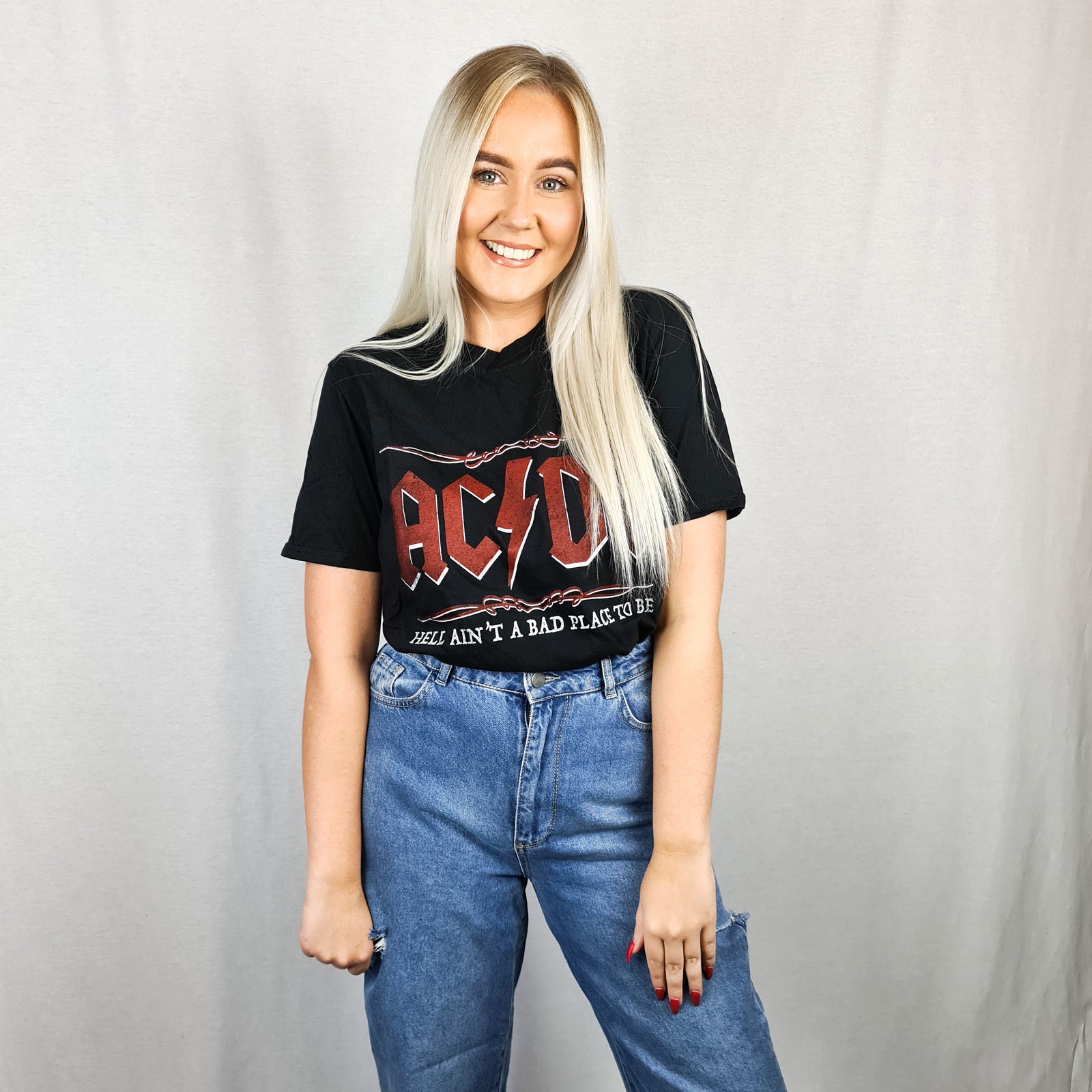 AC/DC Hell Ain't A Bad Place To Be Tee - Rebel Rebel Boutique