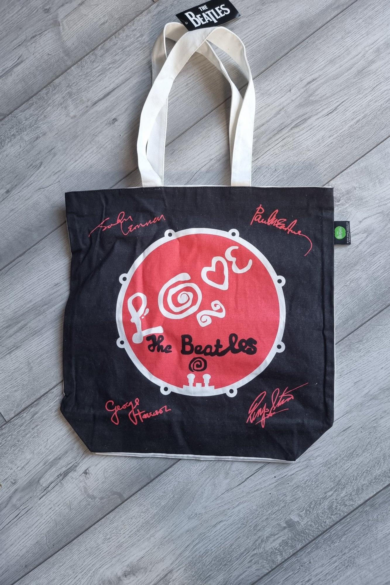The Beatles Love Drum Tote Bag