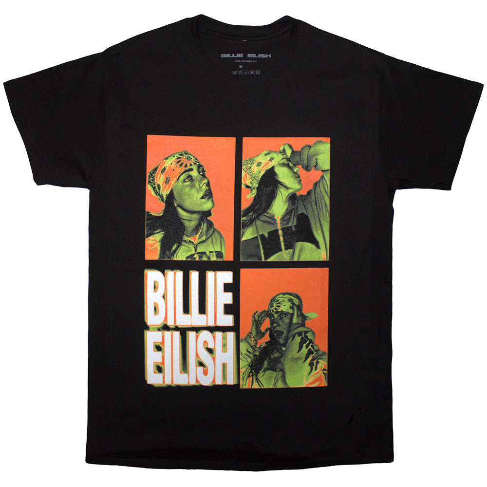 Billie Eilish Collage Black Tshirt