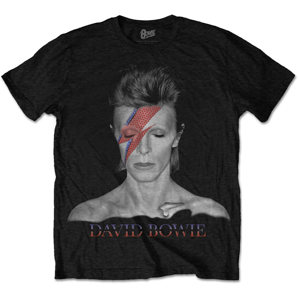 David Bowie Aladdin Sane Black Tshirt