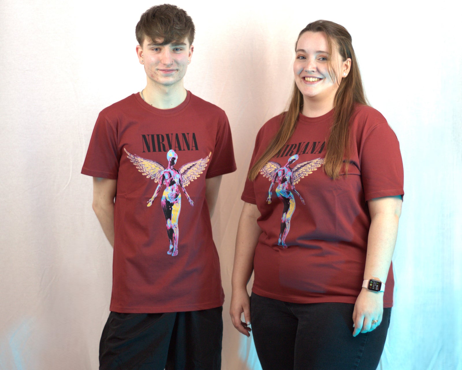 Nirvana In Utero Burgundy Tshirt