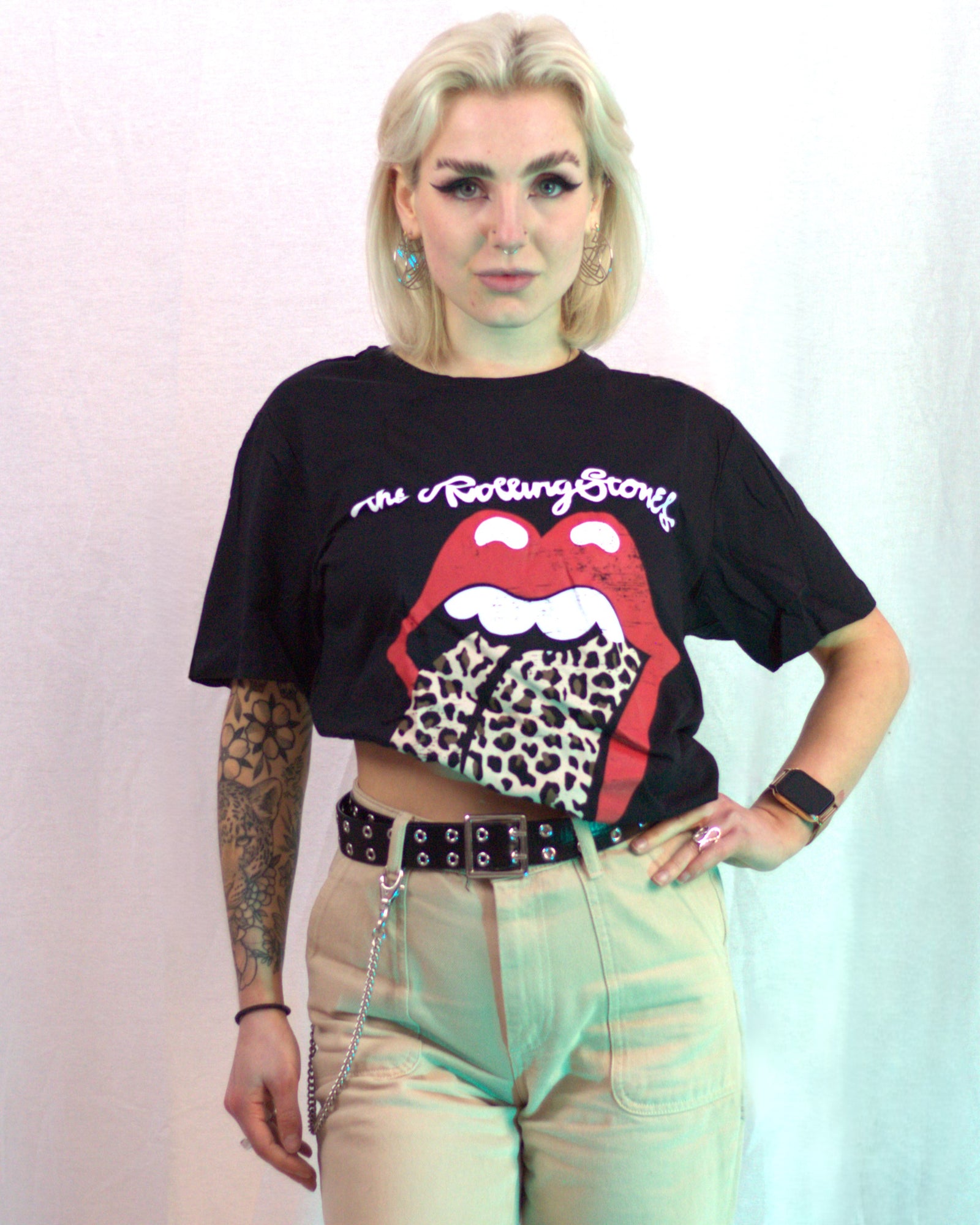 The Rolling Stones Leopard Print Tshirt