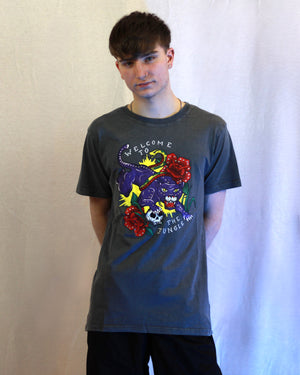 Guns N Roses Welcome To The Jungle Embellished Grey Tshirt