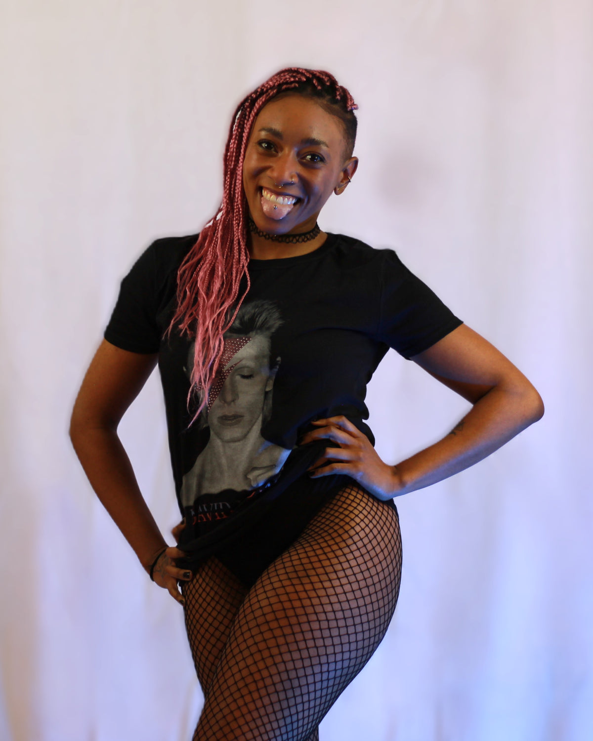 David Bowie Aladdin Sane Black Tshirt