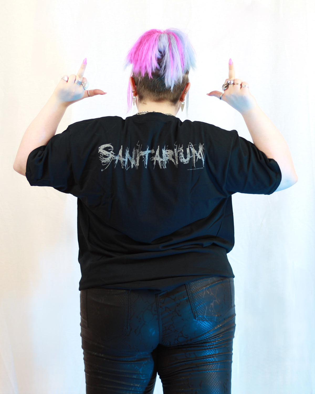 Metallica Sanitarium Front/Back Print Black Tshirt