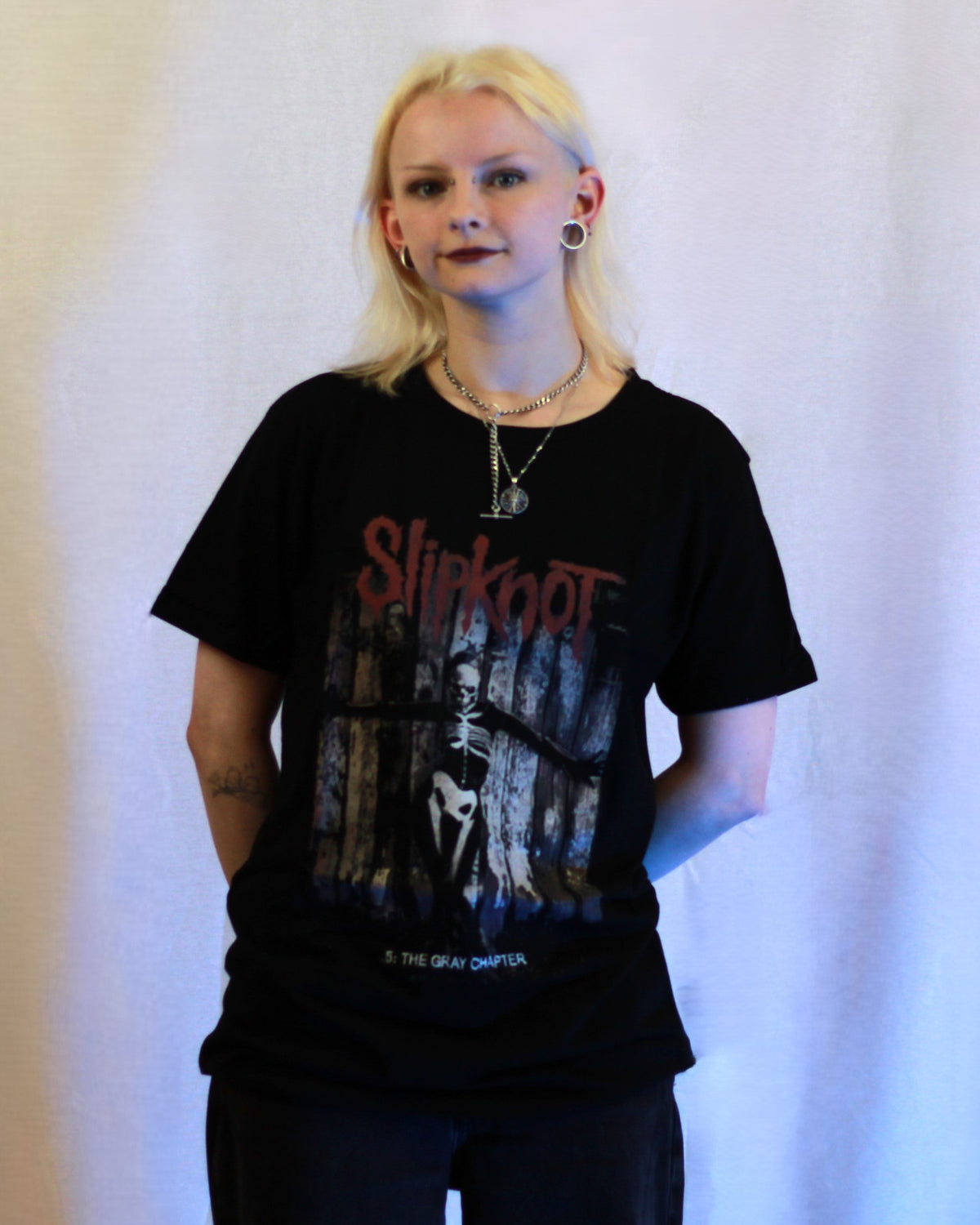 Slipknot The Gray Chapter Album Black Tshirt