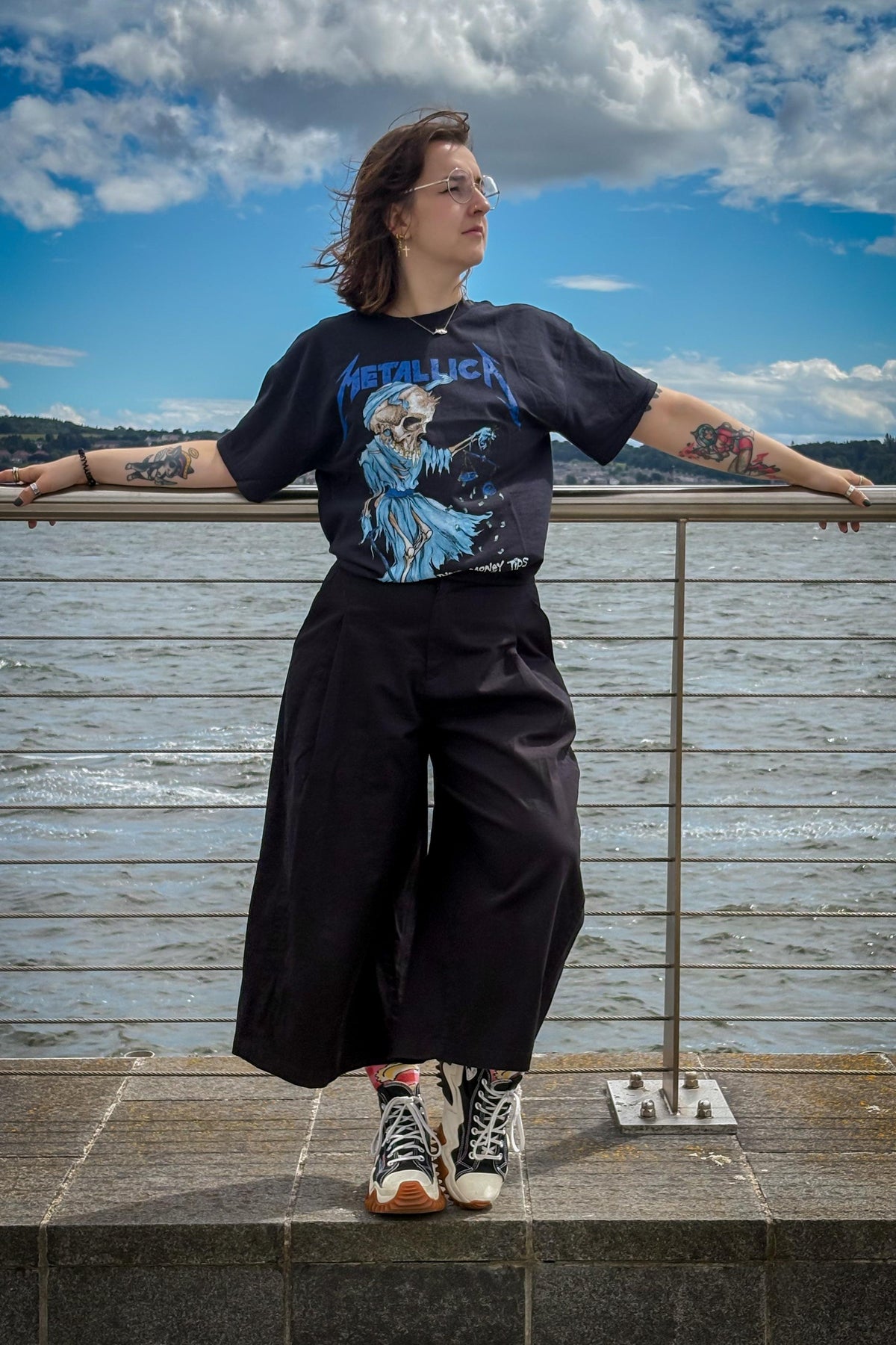 Metallica Doris Printed Black Tshirt