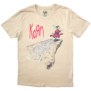 Korn - Hopscotch Follow The Leader Cream Tshirt - PRE ORDER