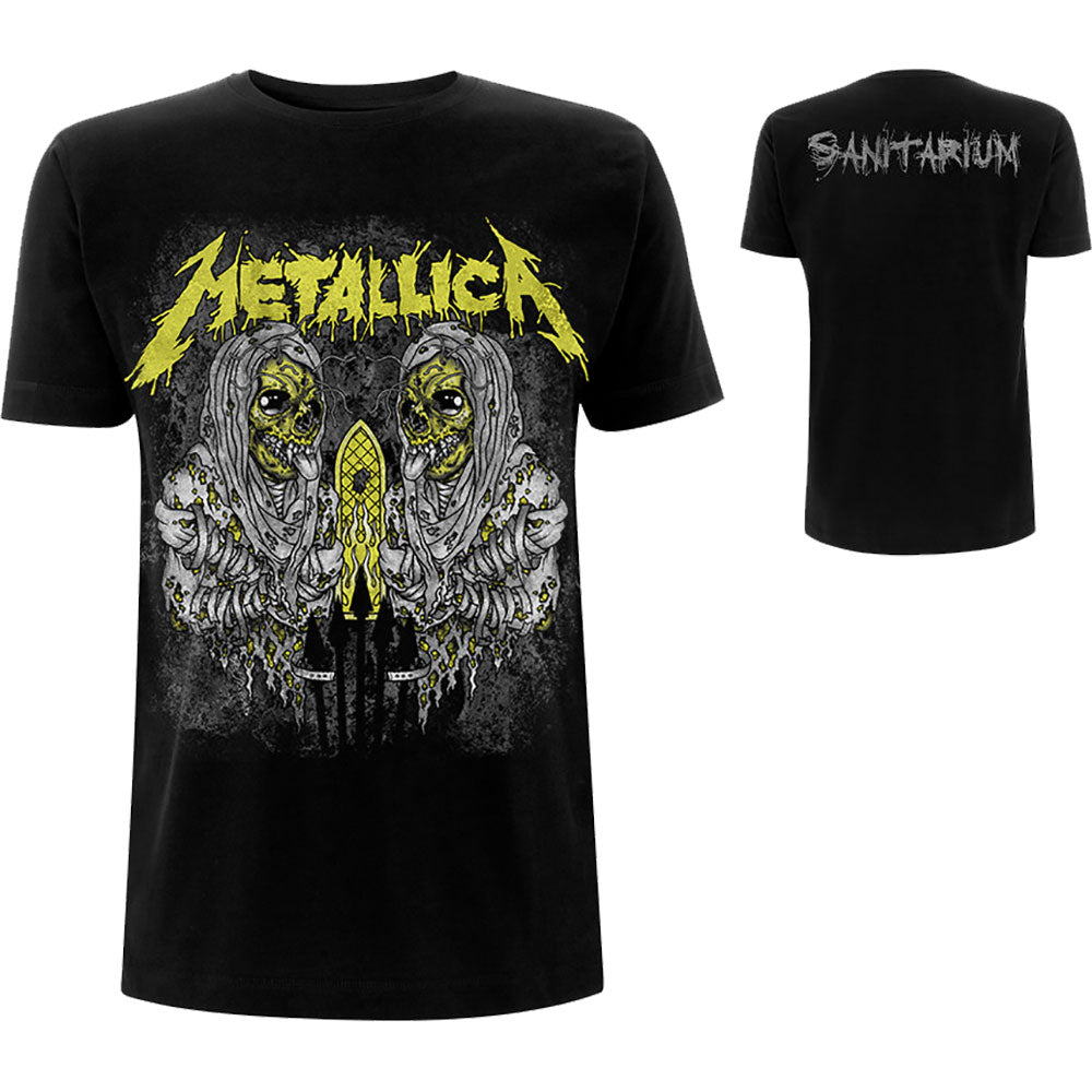 Metallica Sanitarium Front/Back Print Black Tshirt