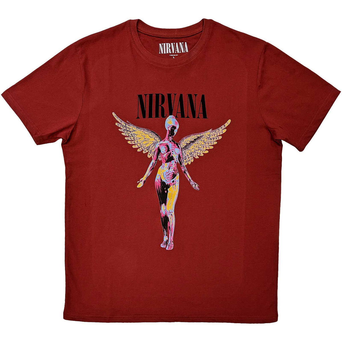 Nirvana In Utero Burgundy Tshirt