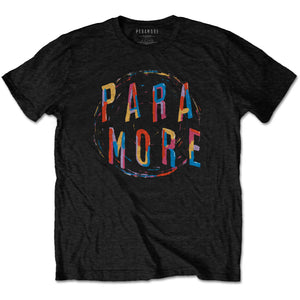 Paramore Spiral Logo Black Tshirt