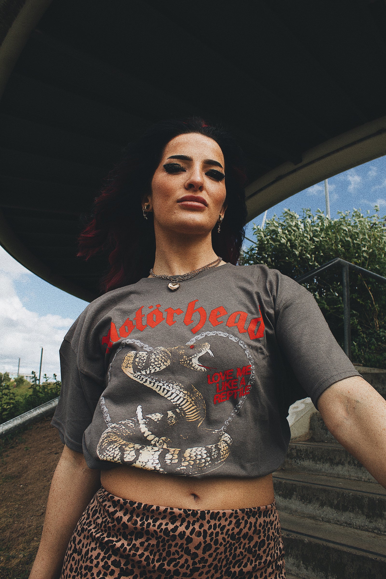 Motorhead Love Me Like A Reptile Grey Tshirt