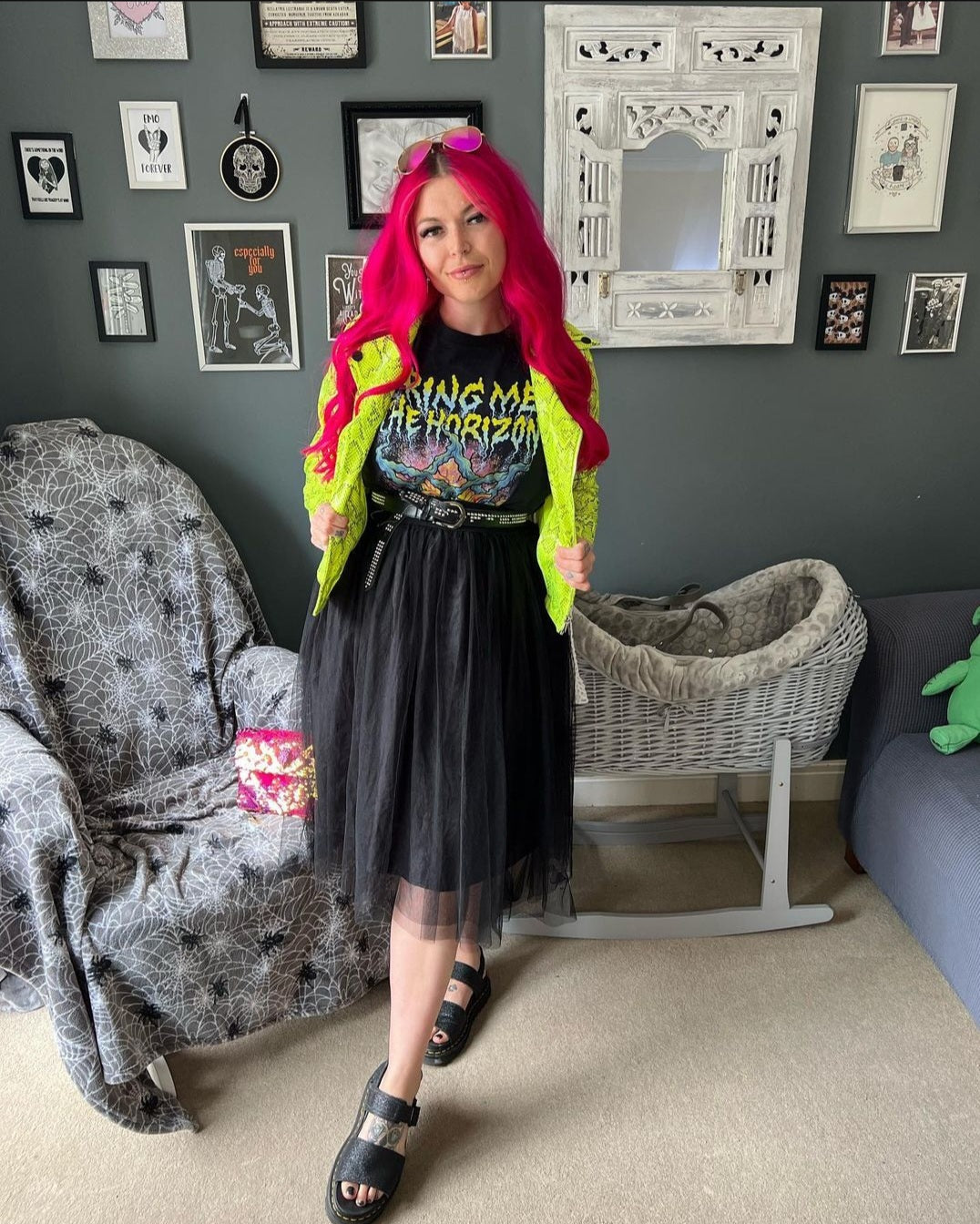 Bring Me The Horizon Zombie Dinosaur Black Tshirt