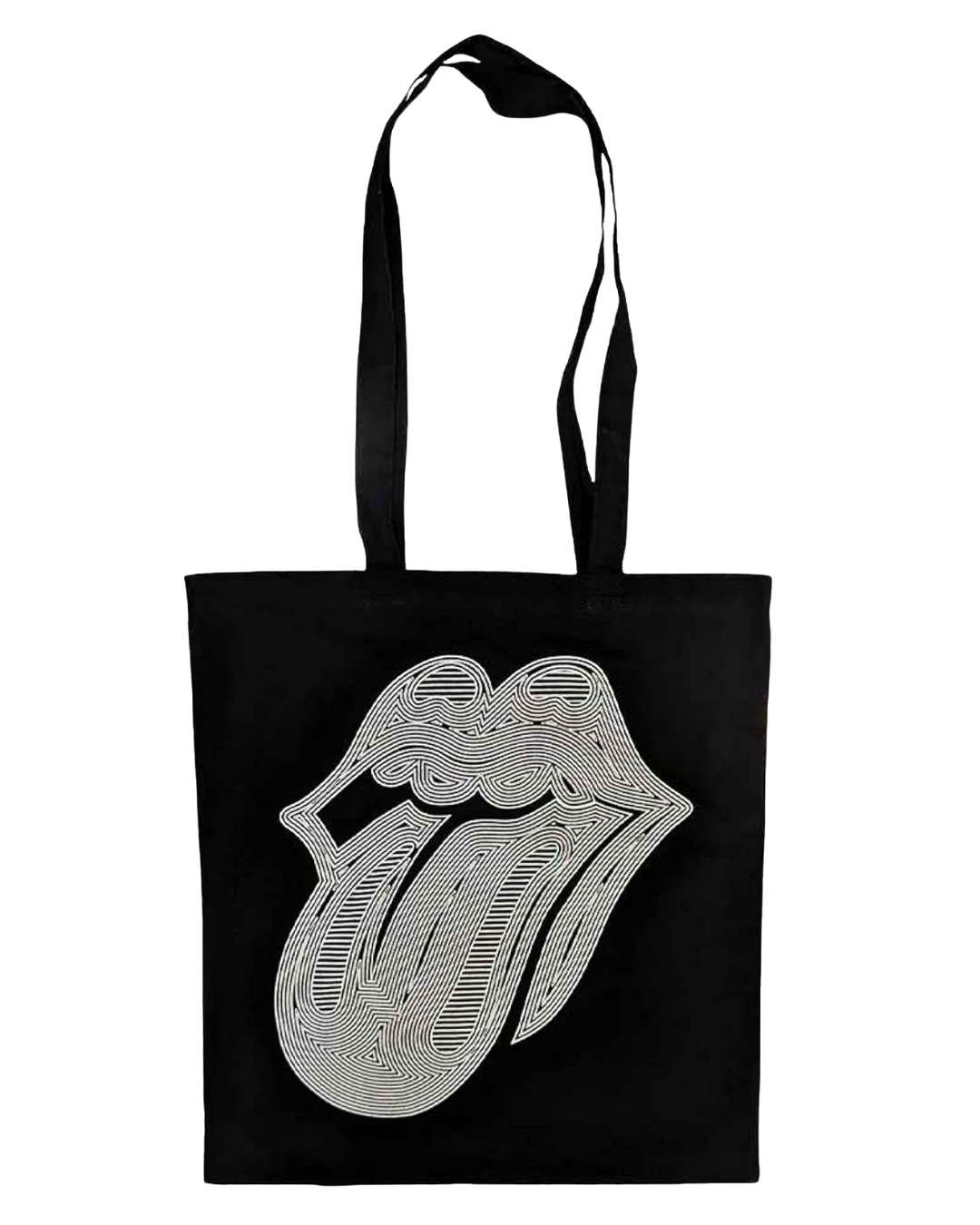 Rolling Stones Hackney Diamonds Silver Glitter Tote Bag