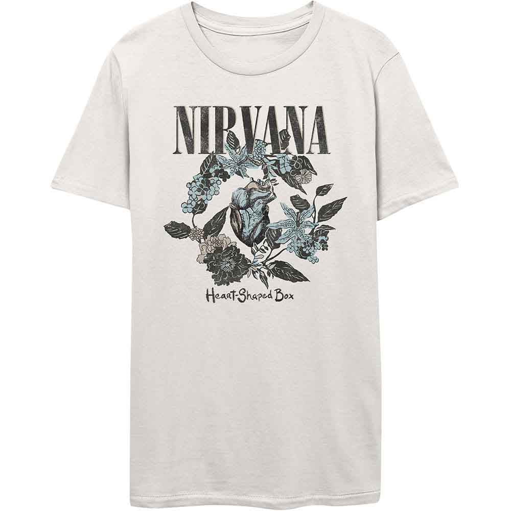 Nirvana Heart Shaped Box White Tshirt