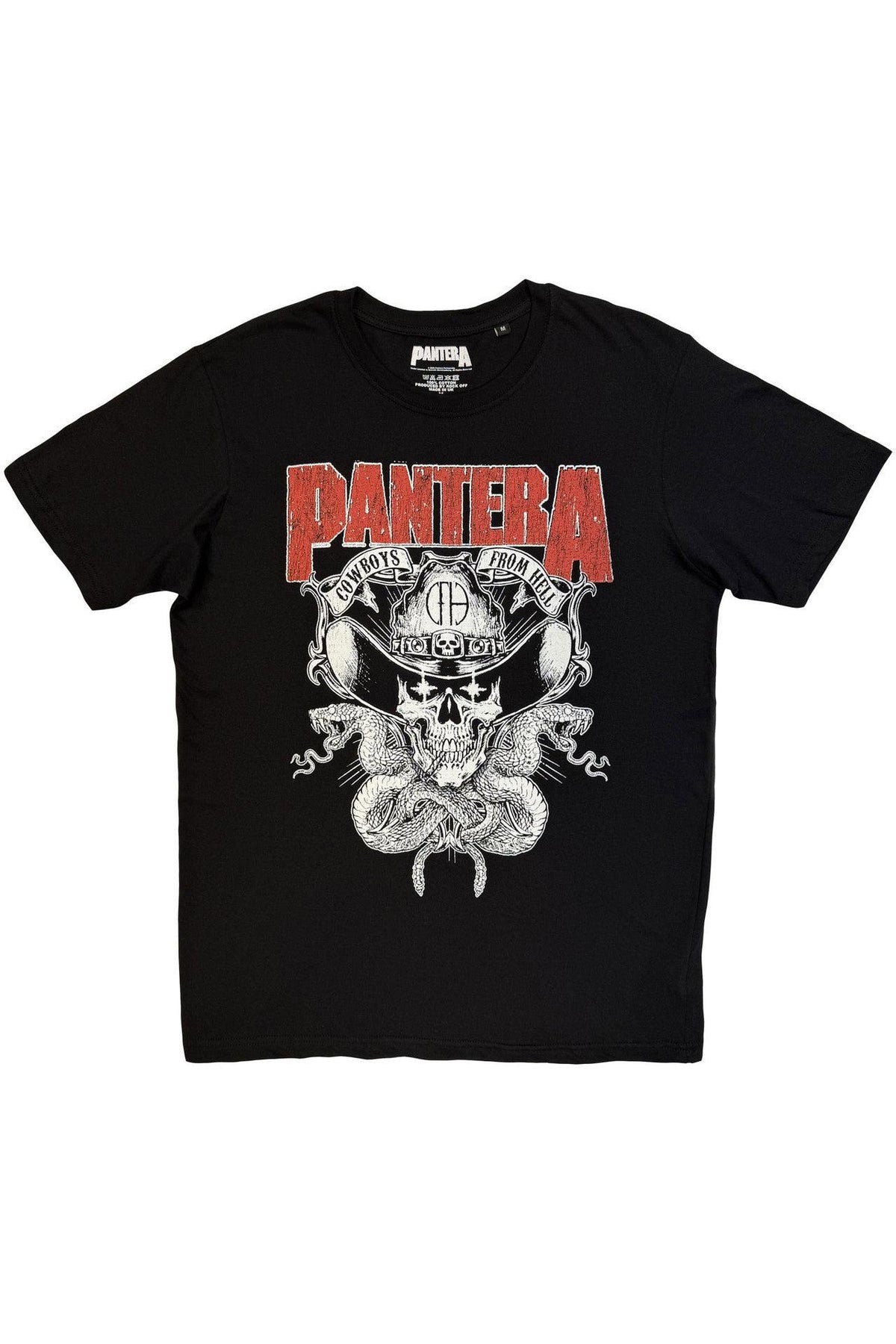 Pantera Cowboys From Hell Snake Black Tshirt