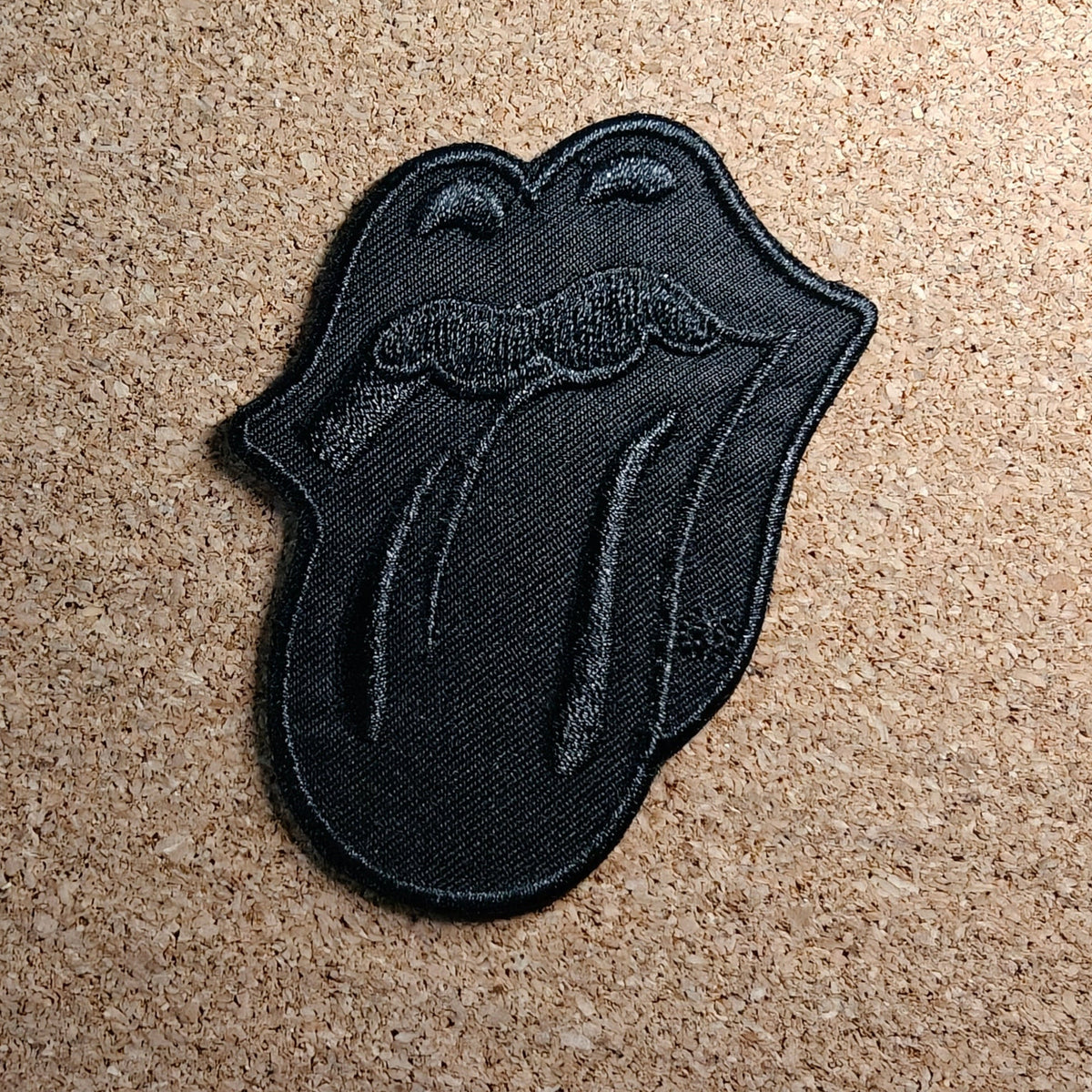 The Rolling Stones Black Tongue Patch (Iron On)