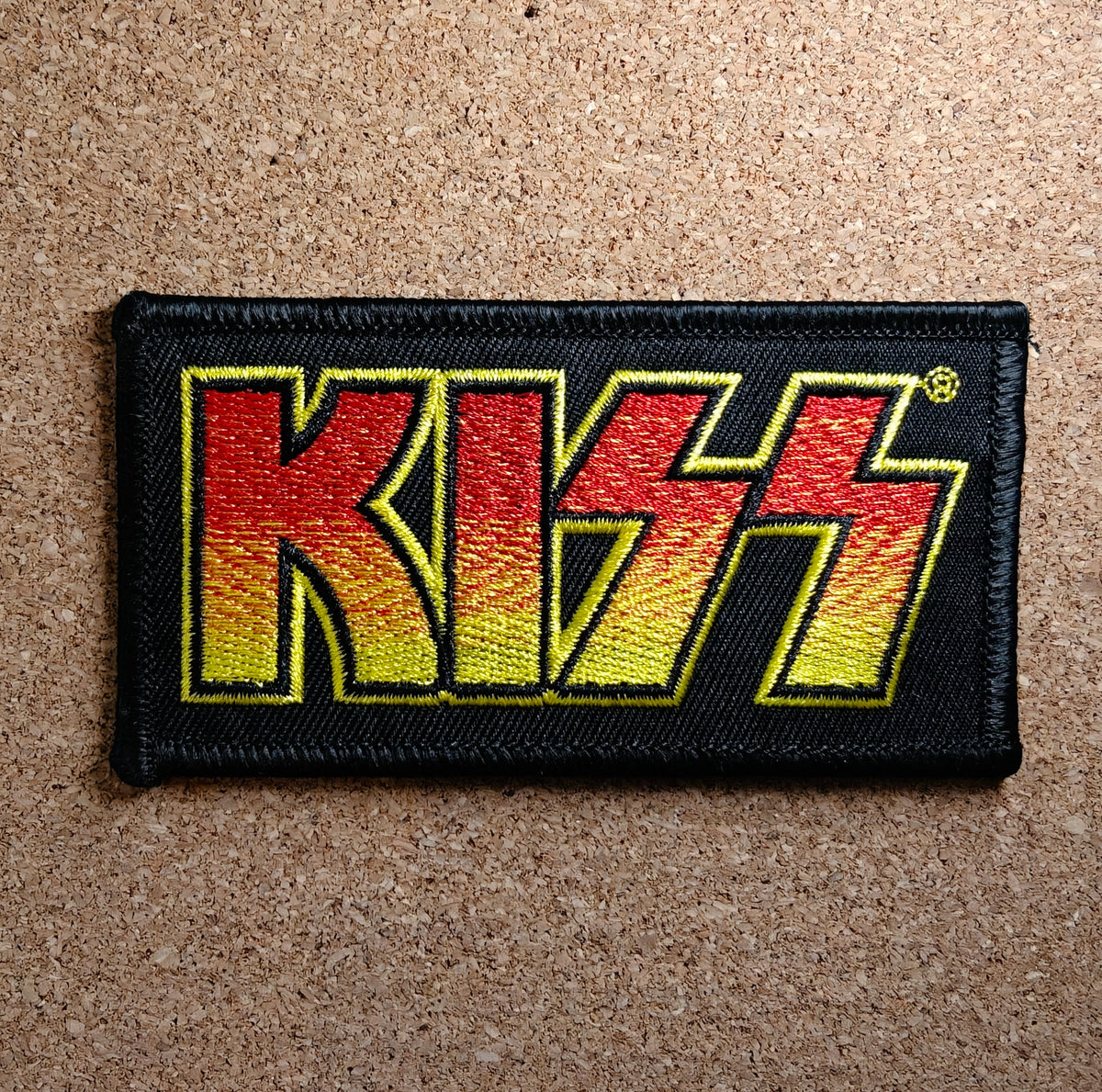 KISS Text Logo Patch (Iron On)