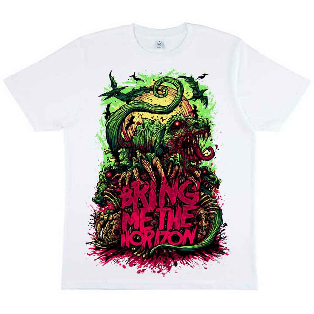 Bring Me The Horizon Dinosaur White Tshirt