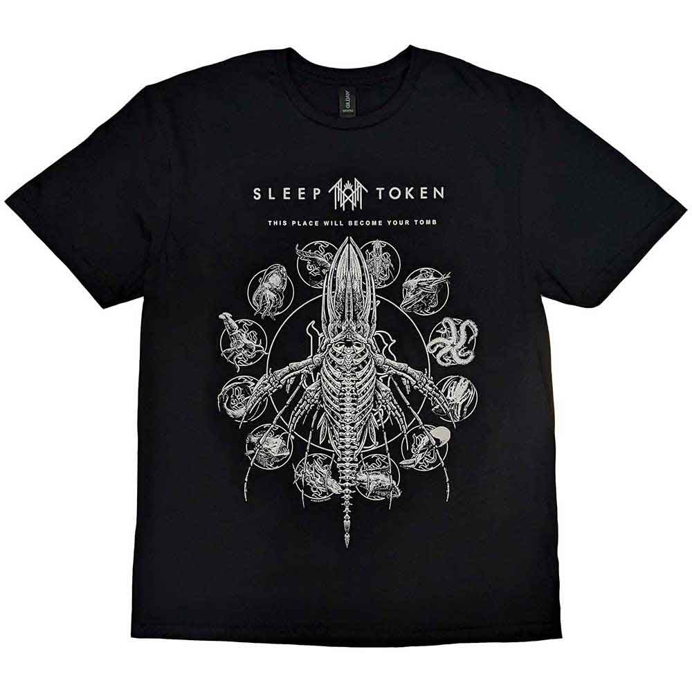 Sleep Token Whale Tomb Black Tshirt