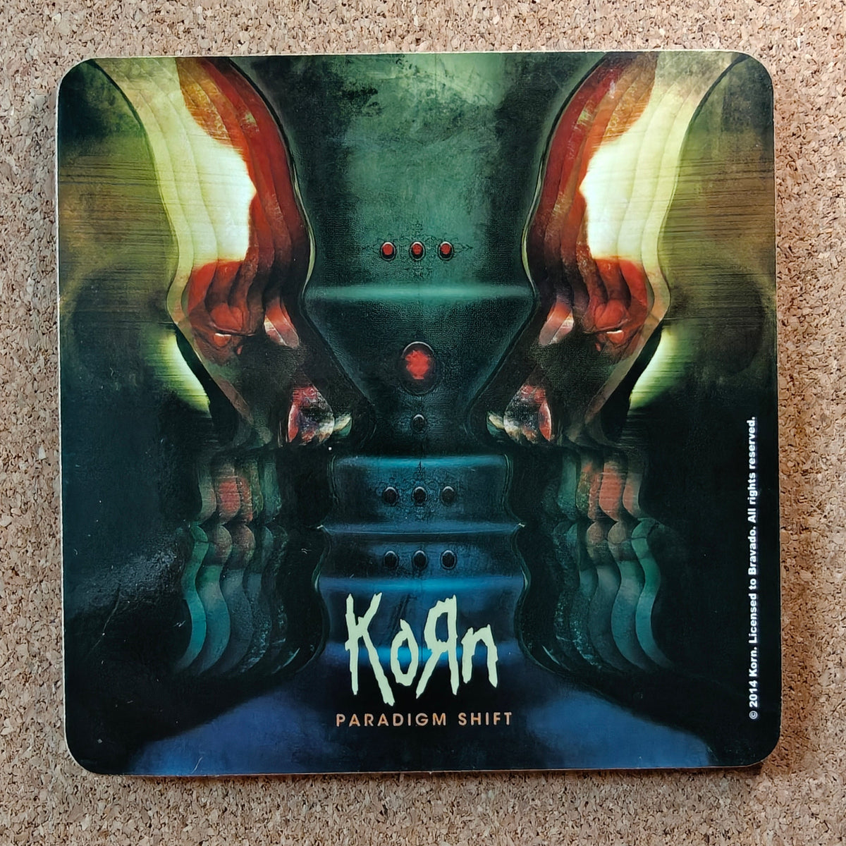 Korn Paradigm Shift Album Cork Coaster