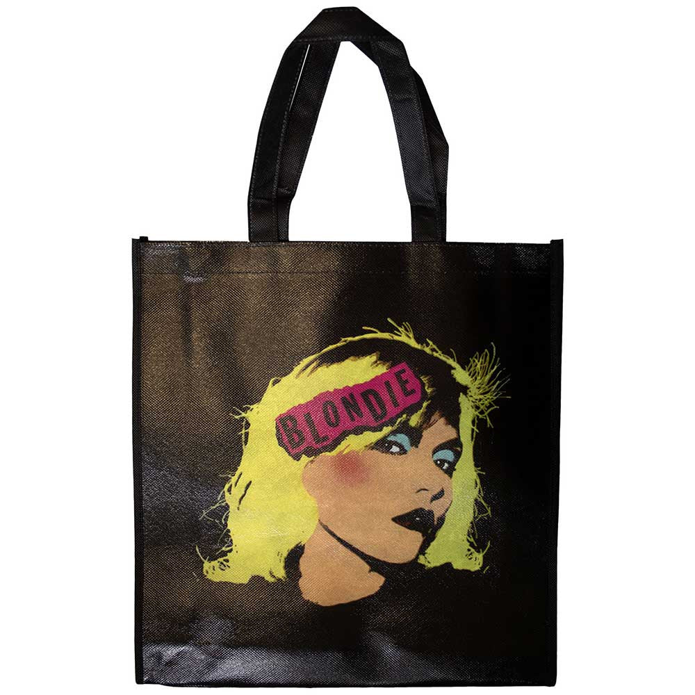 Blondie Pop Art Black Eco Tote Bag
