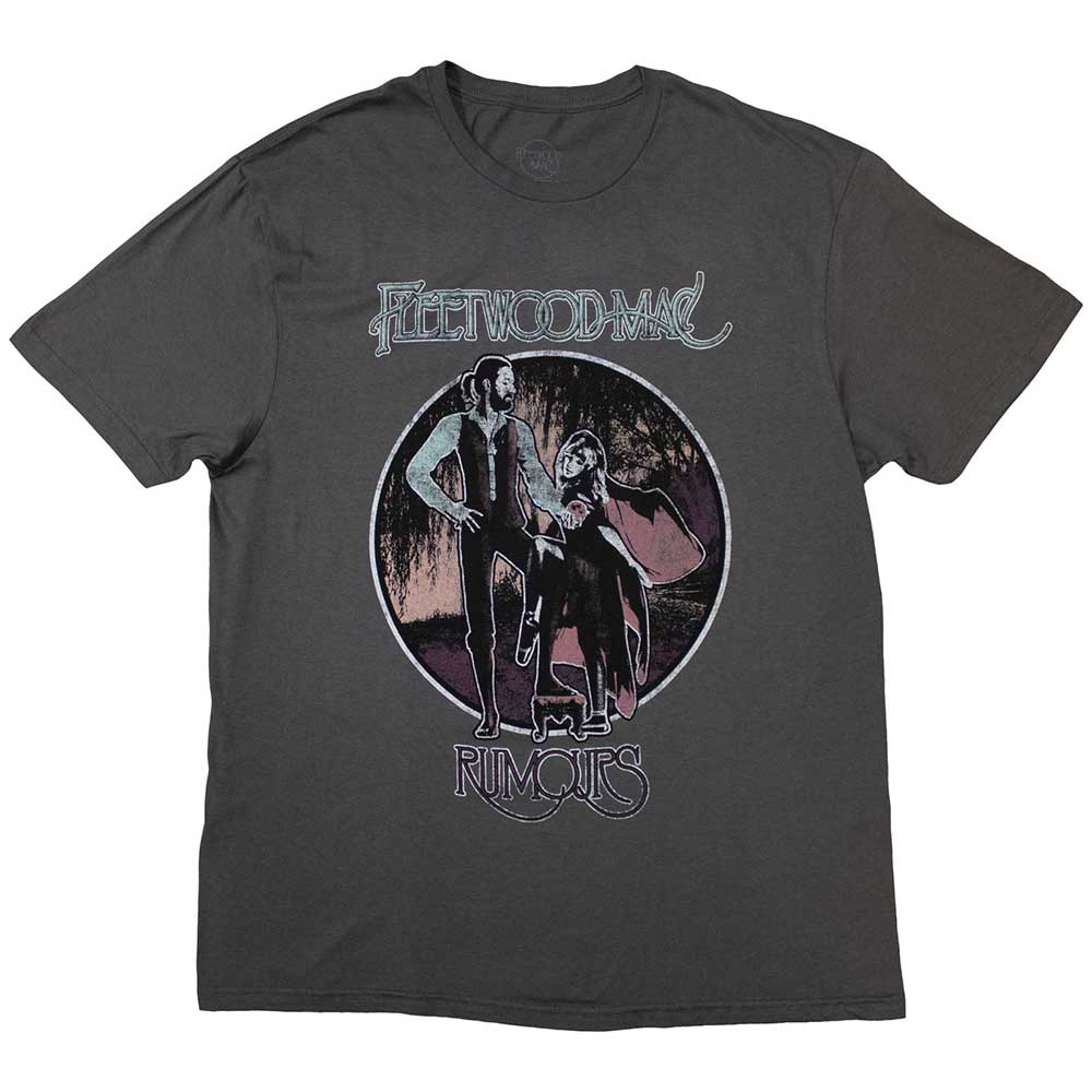 Fleetwood Mac Rumours Vintage Style Charcoal Grey Tshirt