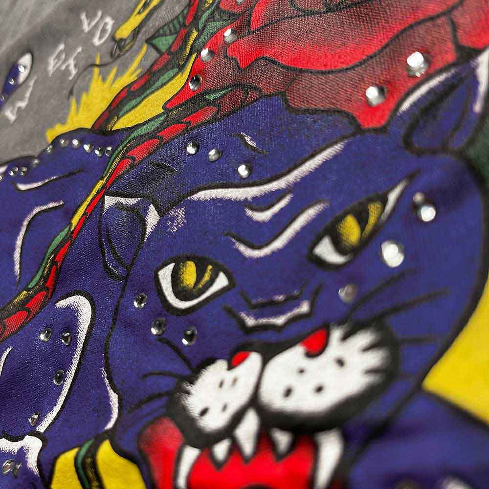 Guns N Roses Welcome To The Jungle Embellished Grey Tshirt