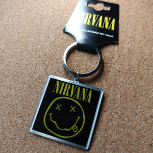 Nirvana Logo Metal Keyring