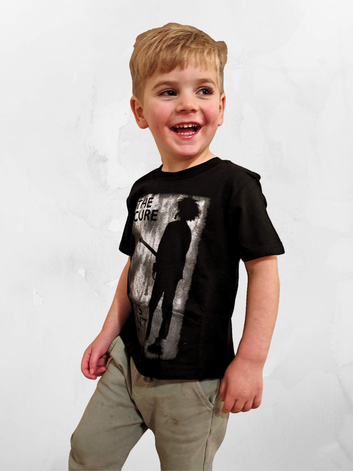 The Cure Boys Don&#39;t Cry Unisex Kids Black Tshirt - PRE ORDER