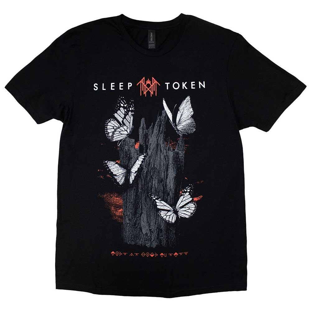 Sleep Token Butterflies Black Tshirt