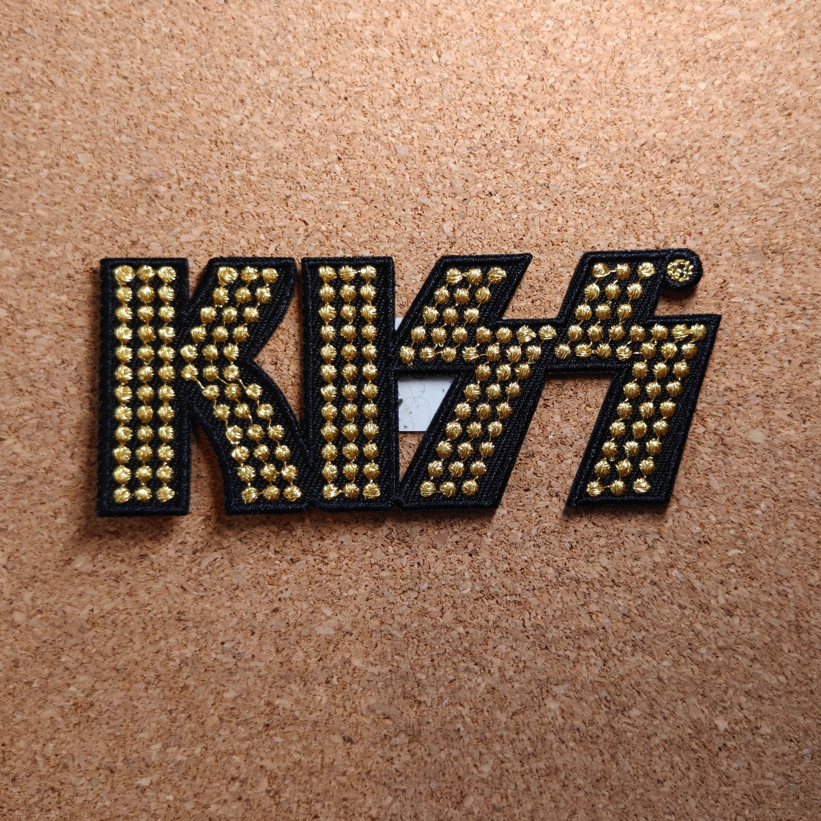 KISS Gold Studded Patch (Iron On)