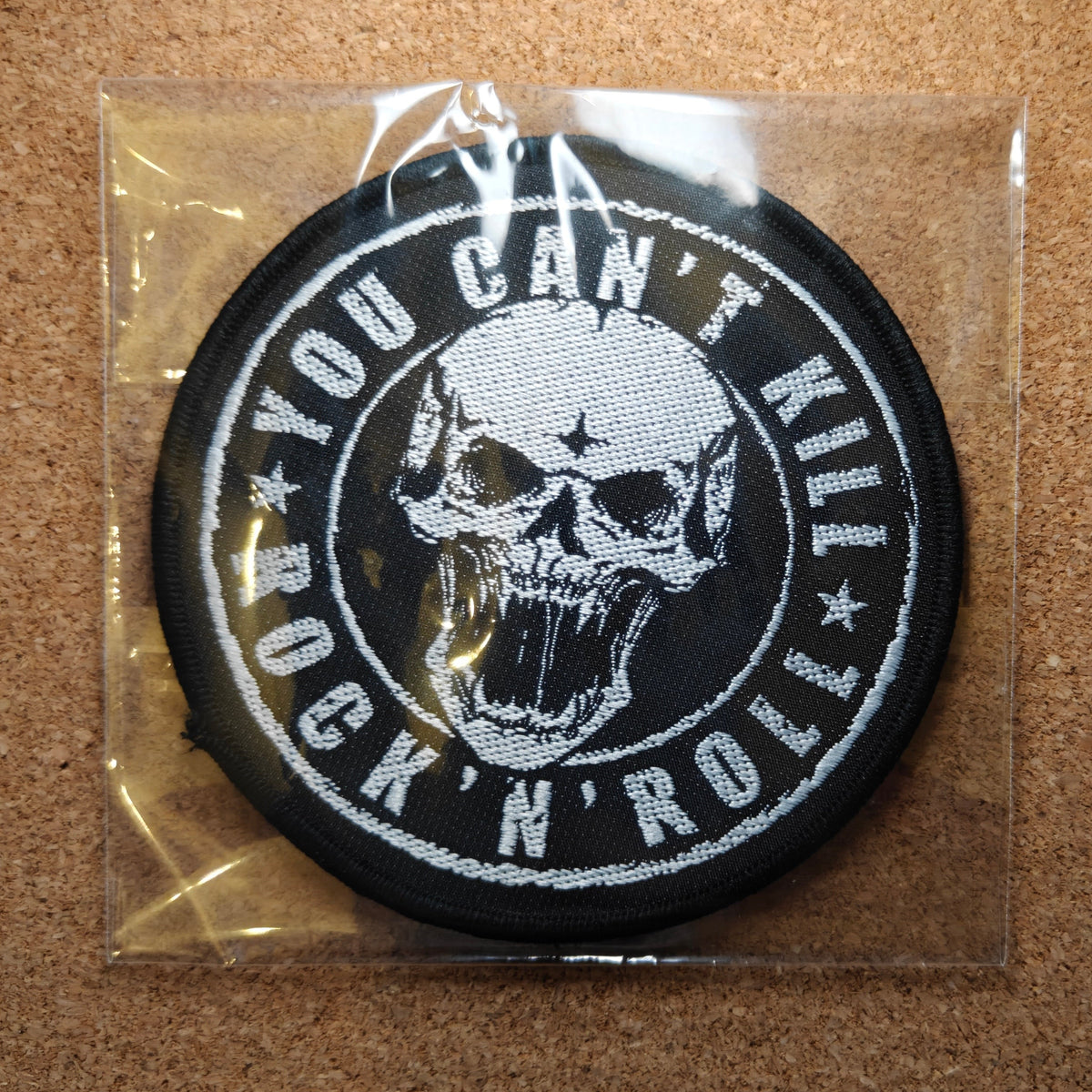 You Can't Kill Rock N Roll Skull Patch (Sew On)