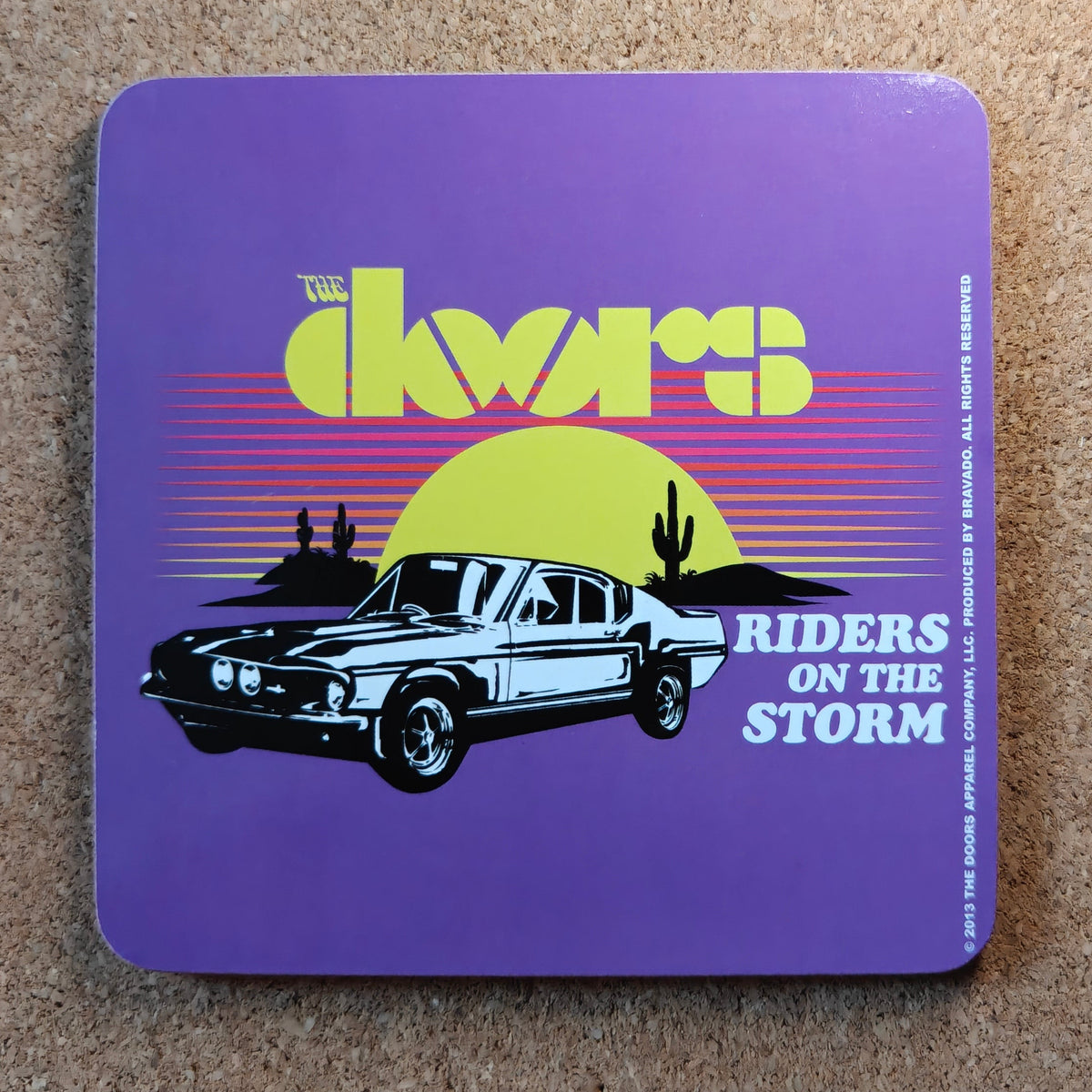 The Doors Riders on the Storm Cork Coaster