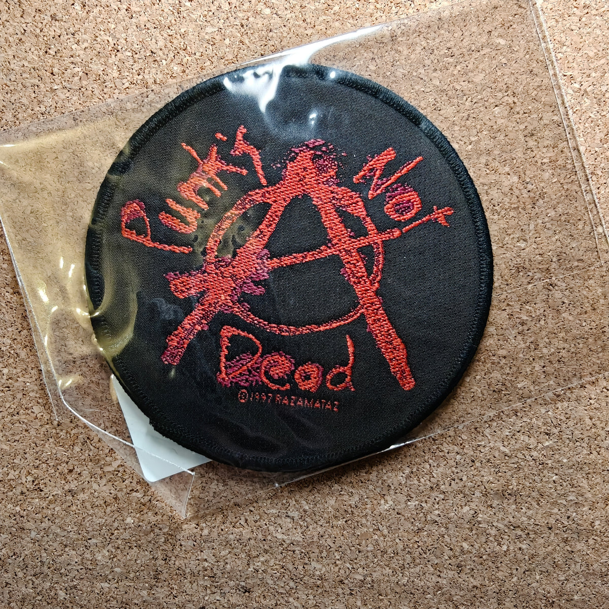 Punks Not Dead Black Patch (Sew On)
