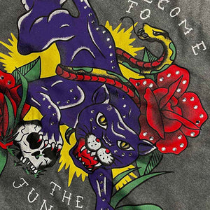 Guns N Roses Welcome To The Jungle Embellished Grey Tshirt