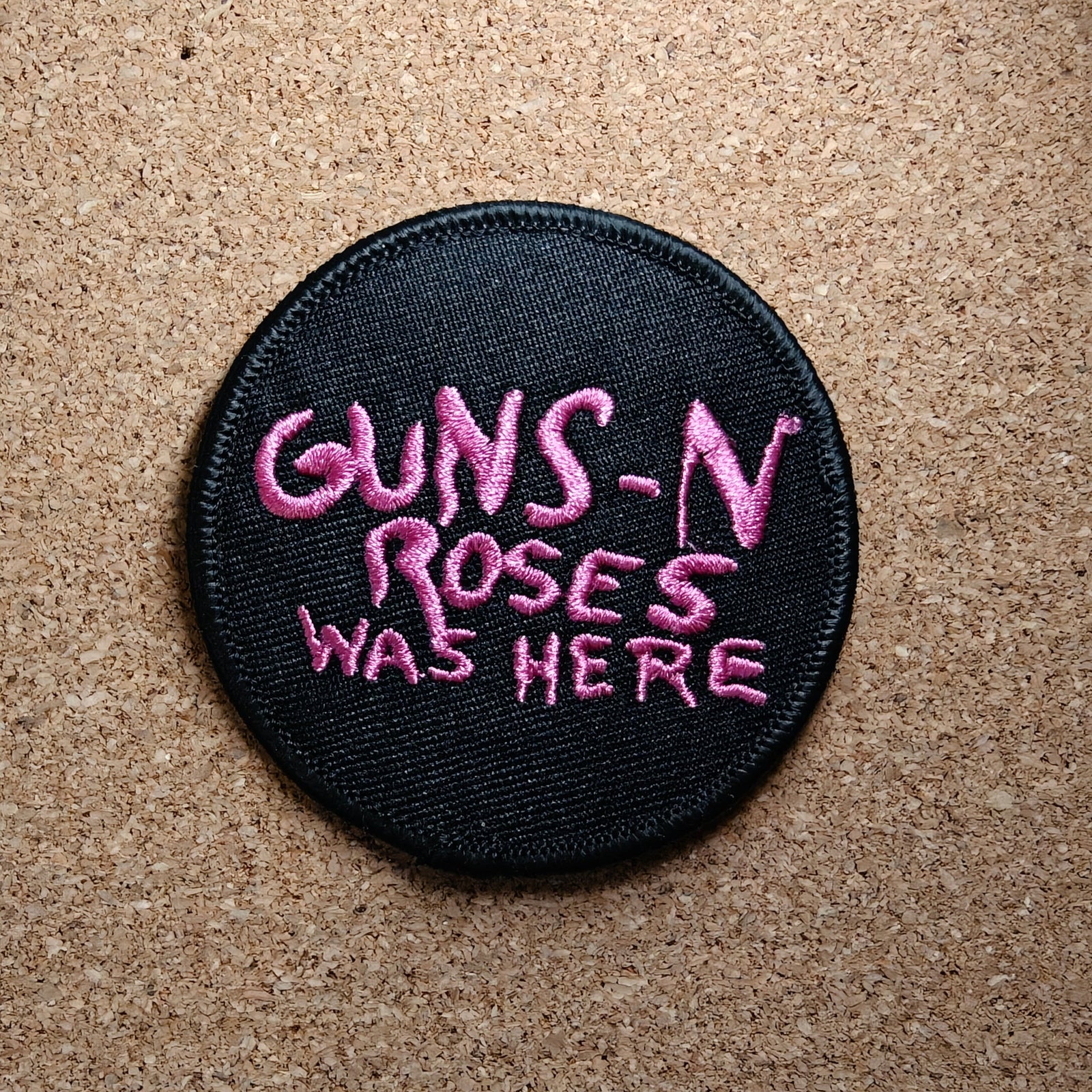 Guns N Roses Was Here Black Patch (Iron On)