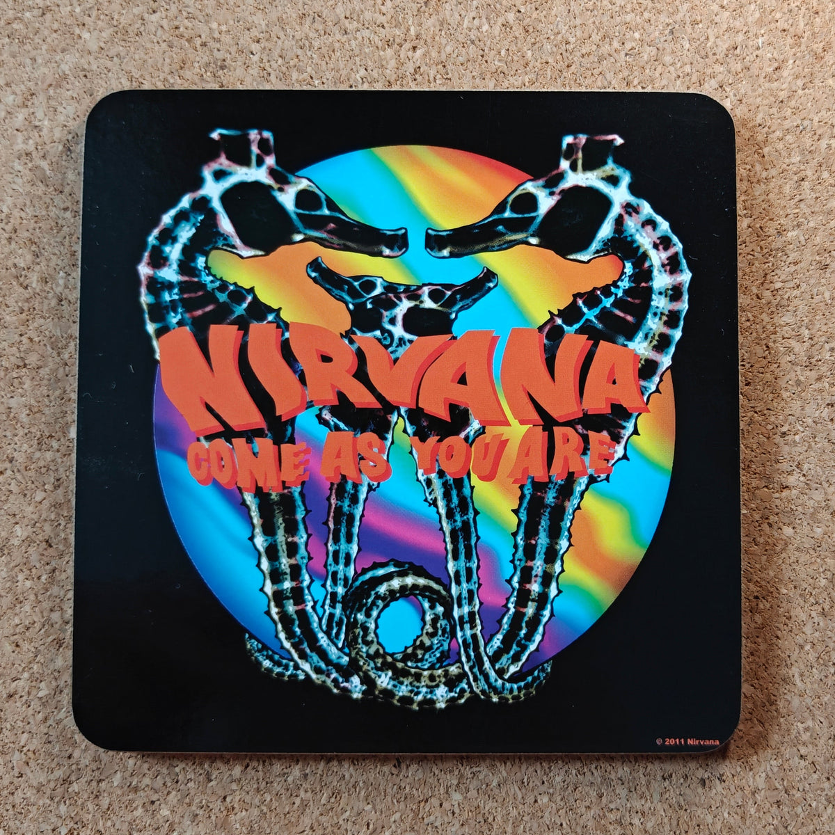 Nirvana Come As You Are Cork Coaster