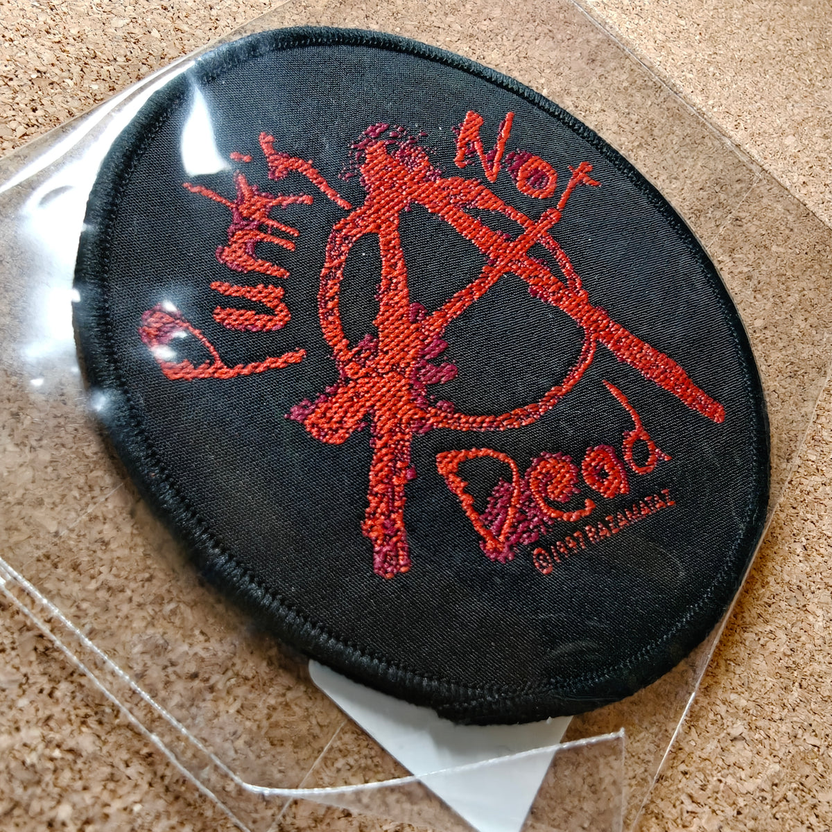 Punks Not Dead Black Patch (Sew On)