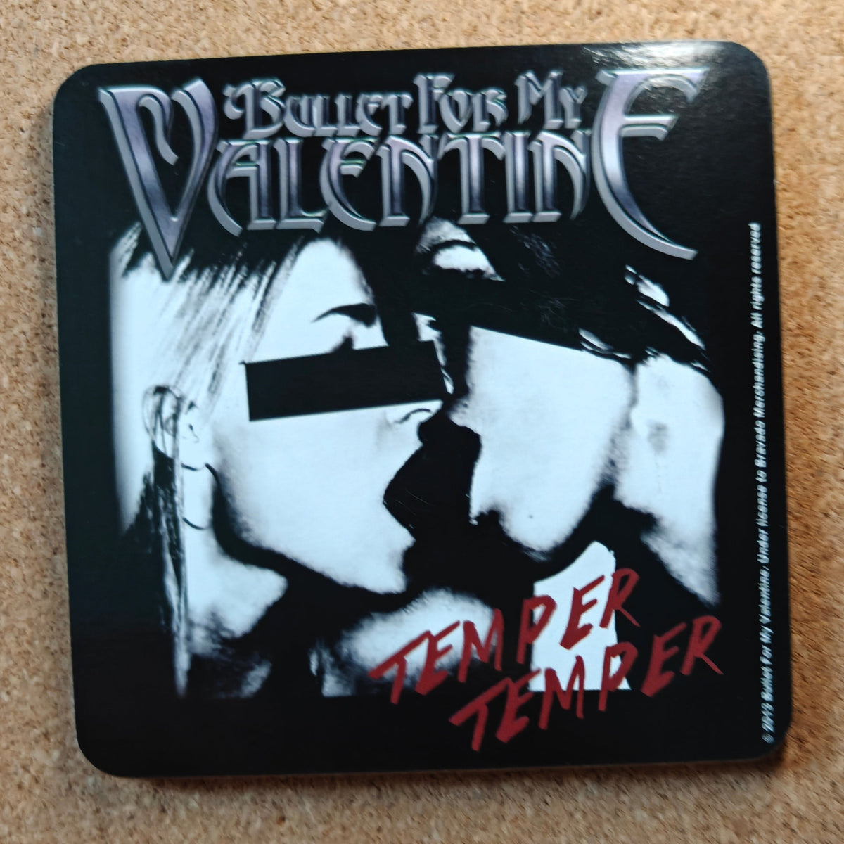 Bullet For My Valentine Fever Album Cork Coaster