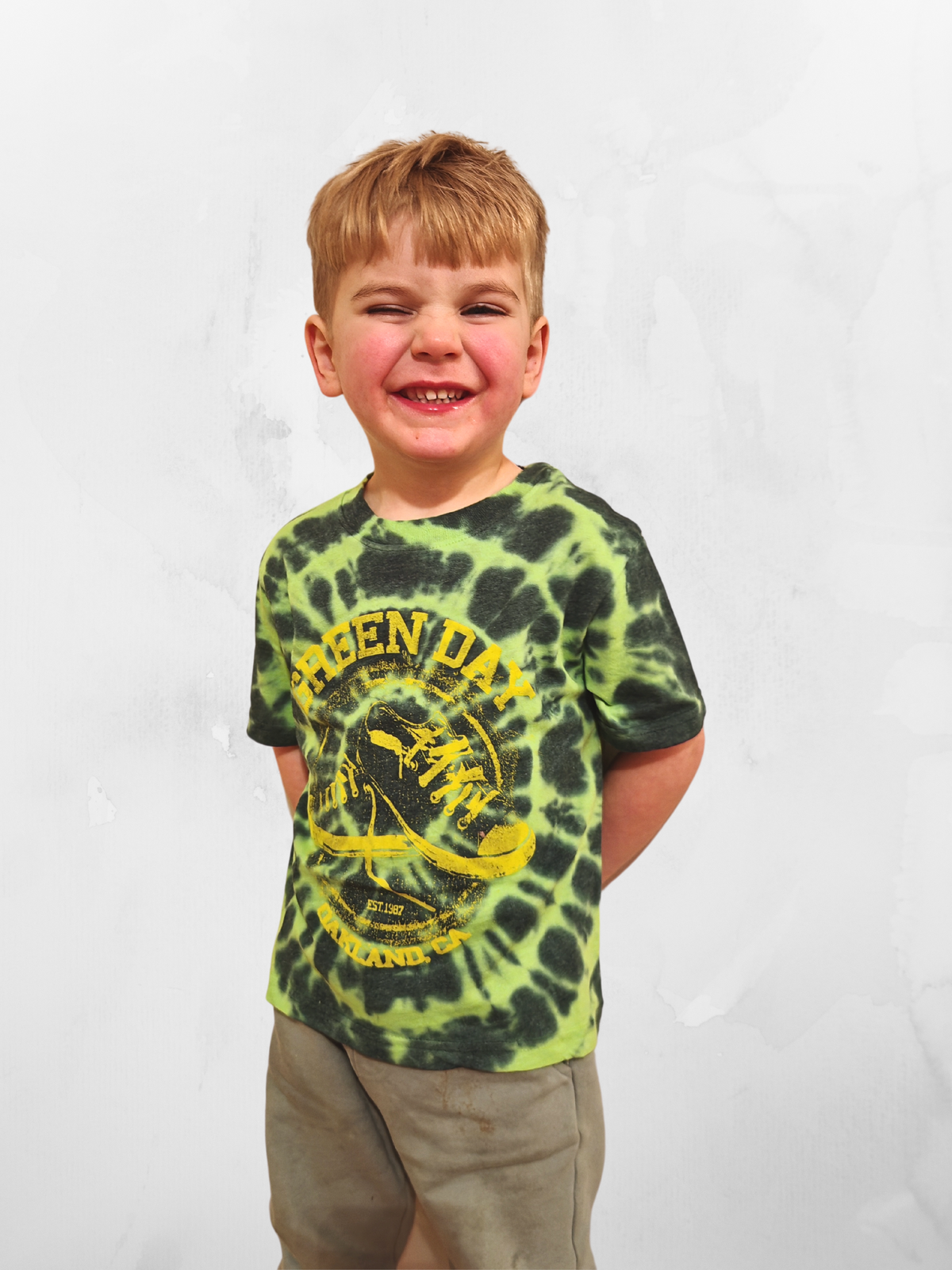 Green Day All Star Kids Green Tie Dye TShirt - PRE ORDER